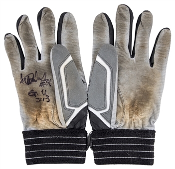 2013 Ichiro Suzuki Game Used & Signed Batting Gloves (Steiner & JT Sports)